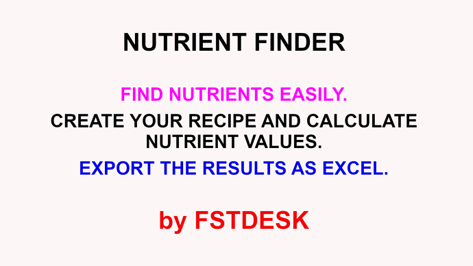 Nuntrient finder